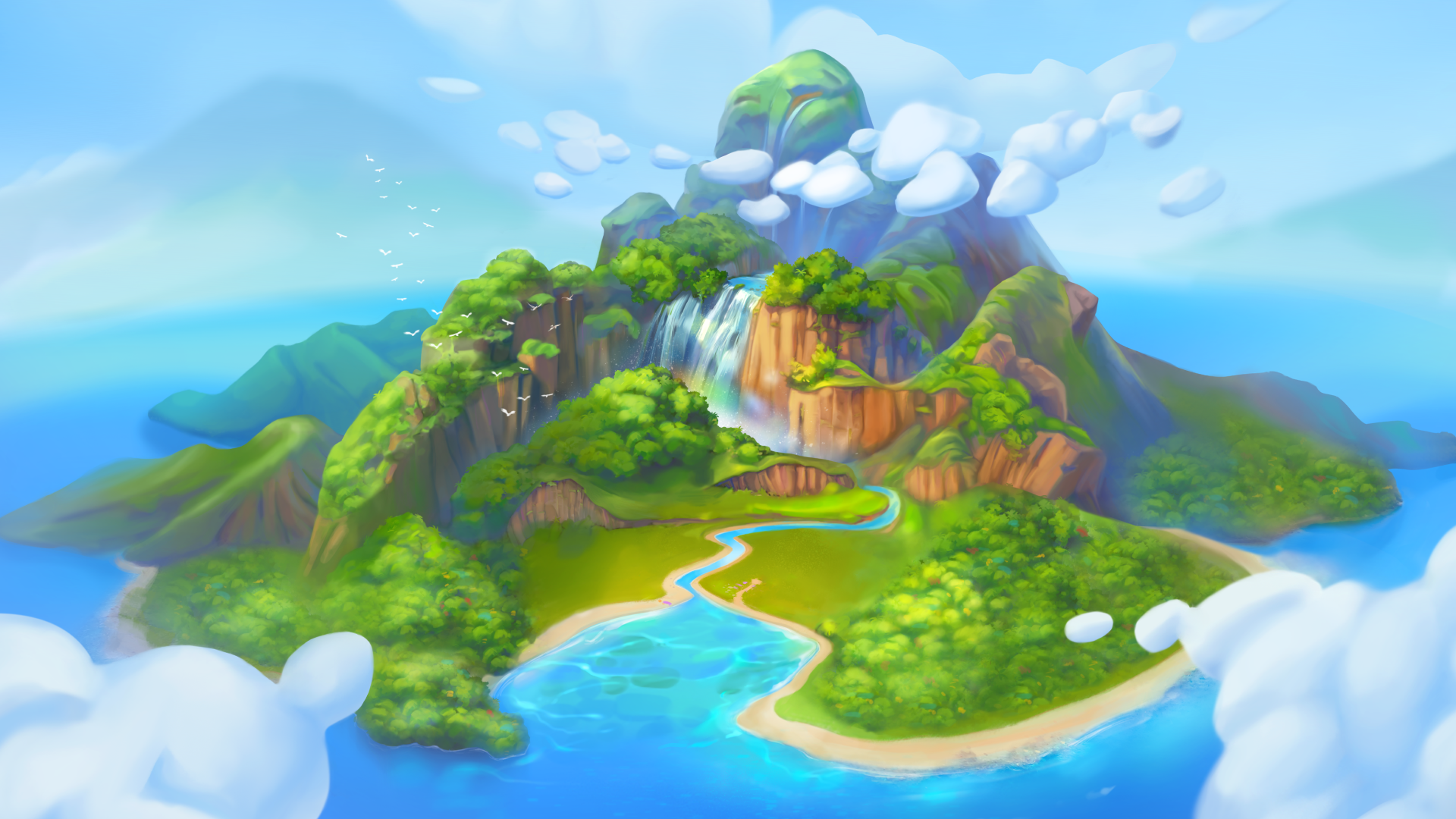 Selected 2D and 3D illustration